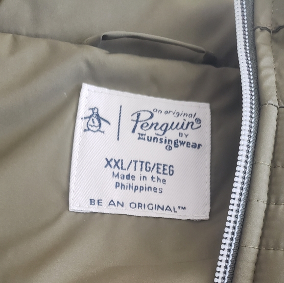 Mens Original Penguin Quilted Jacket XXL - Picture 4 of 8